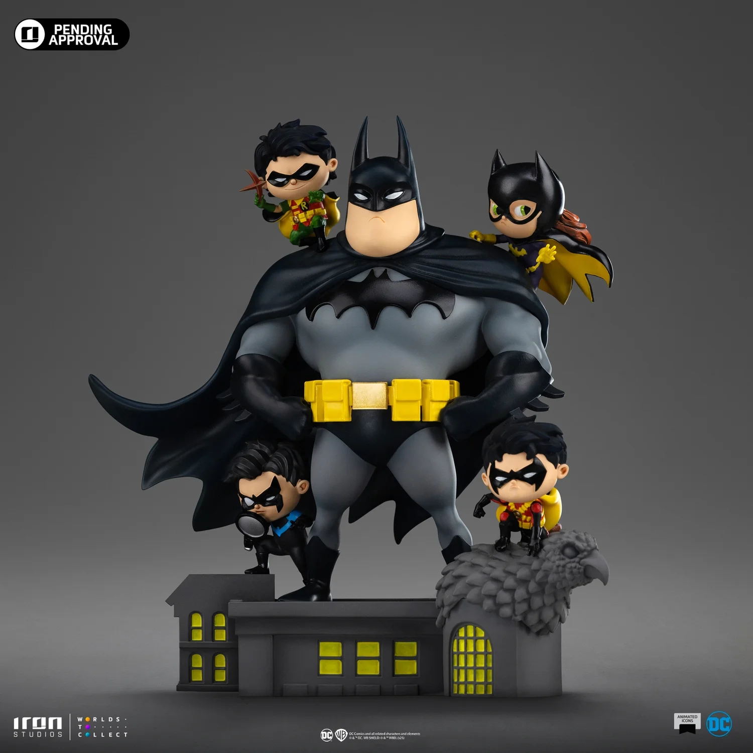 Iron Studios DC Comics Batman Animated Icons Bat Family Statue