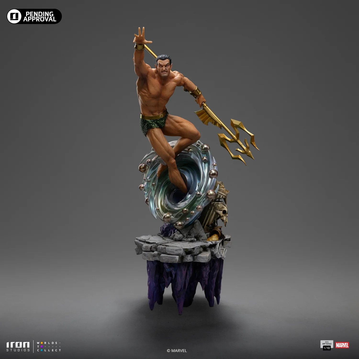 Iron Studios Marvel Infinity Gauntlet Diorama Art Scale 1/10 Namor Statue
