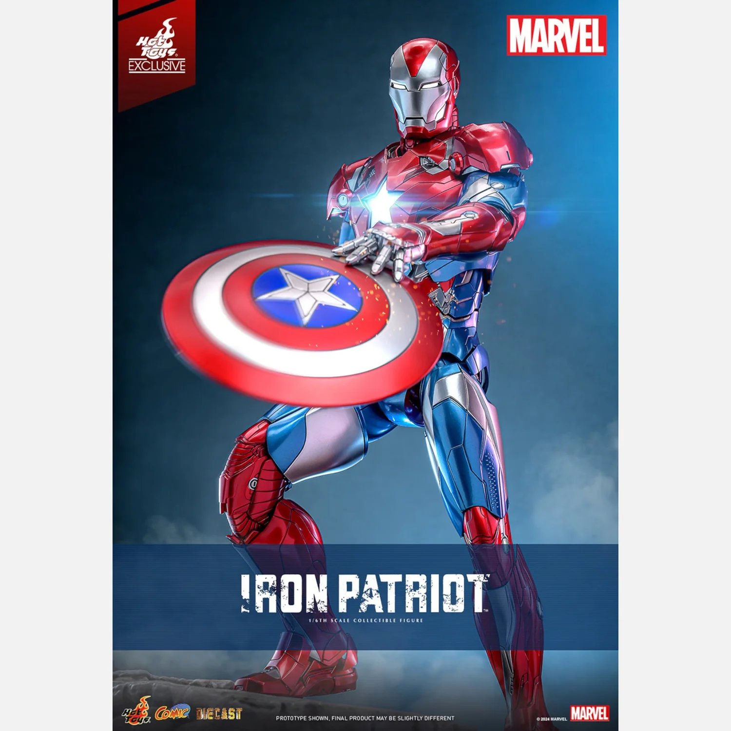 Hot Toys Marvel Comics Iron Patriot 1/6th Scale Limited Edition Statue