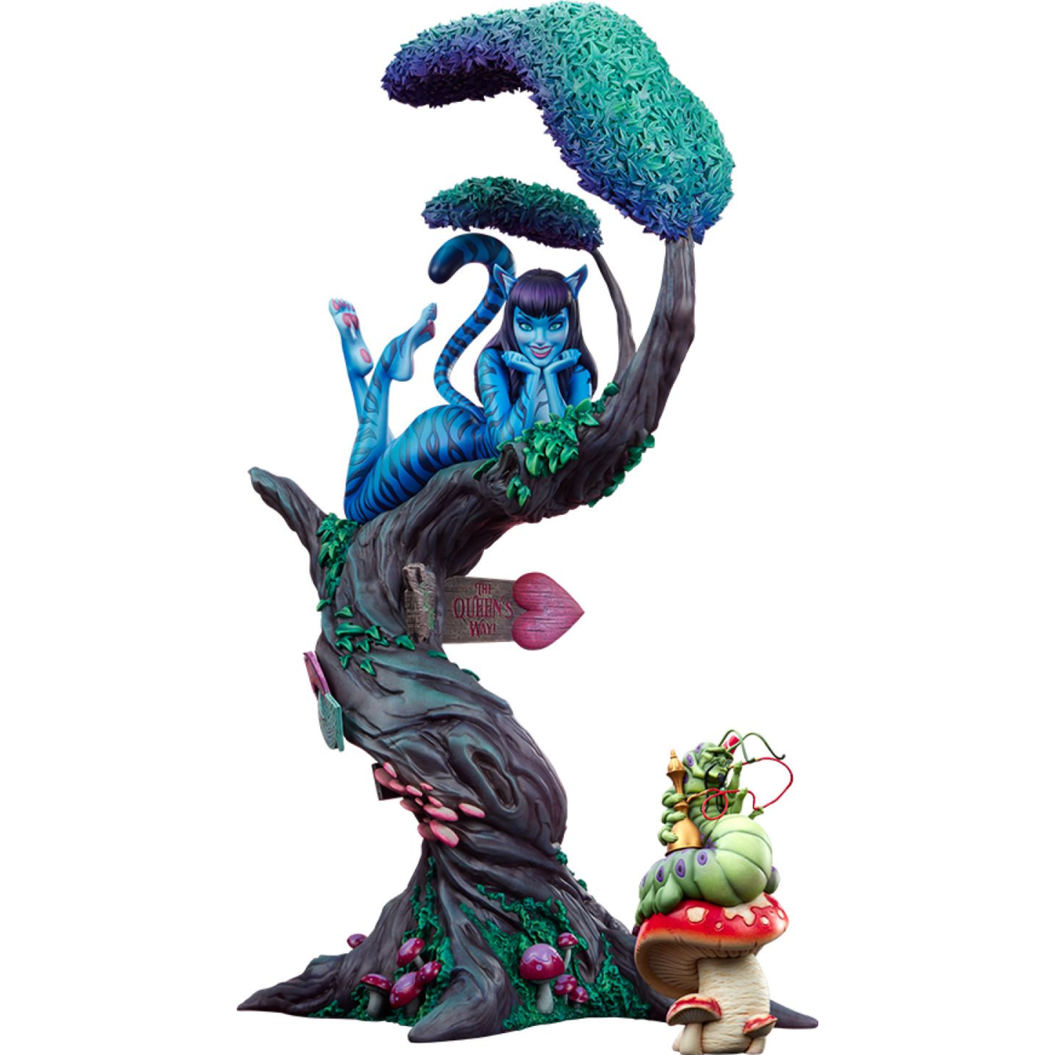 Sideshow Lady Cheshire Cat Deluxe Statue (25")