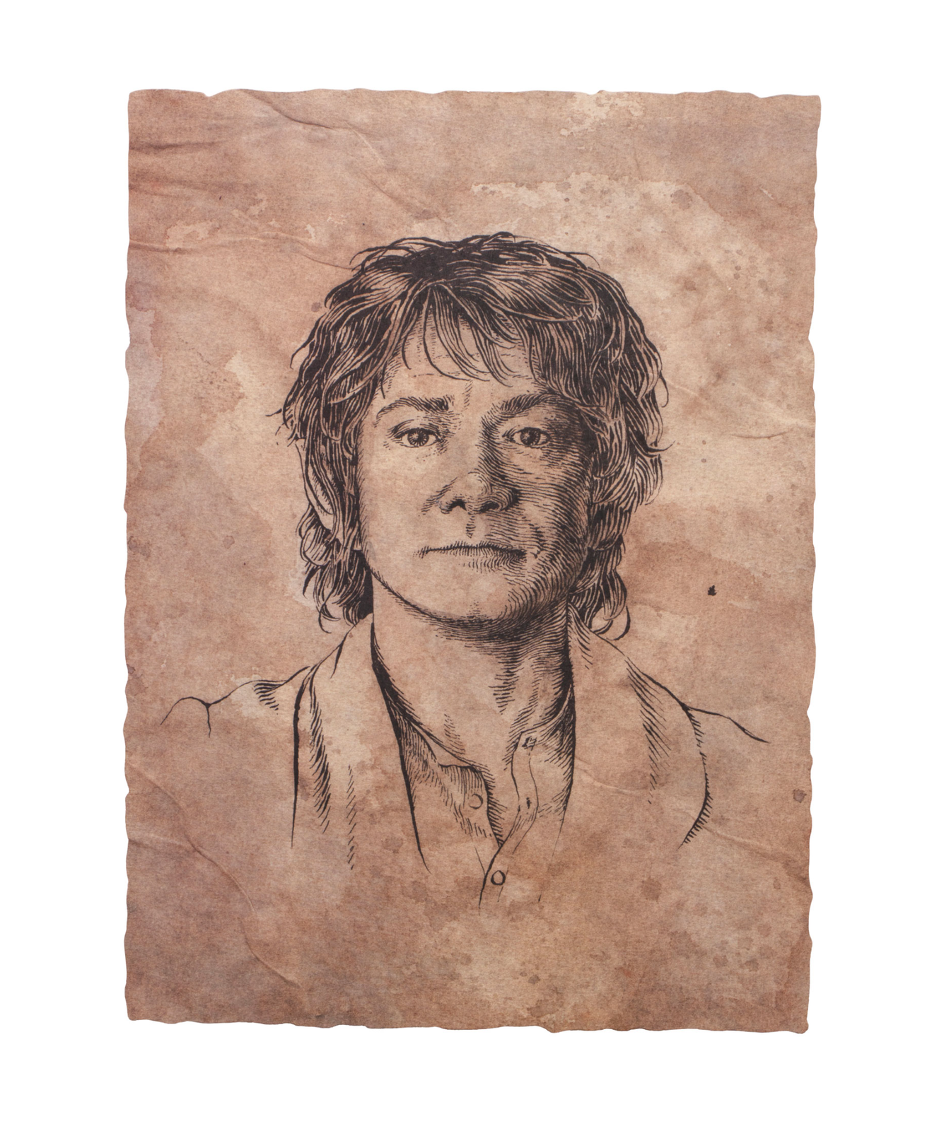 Weta Workshop The Hobbit Art Print Portrait of Bilbo Baggins 21 x 28cm