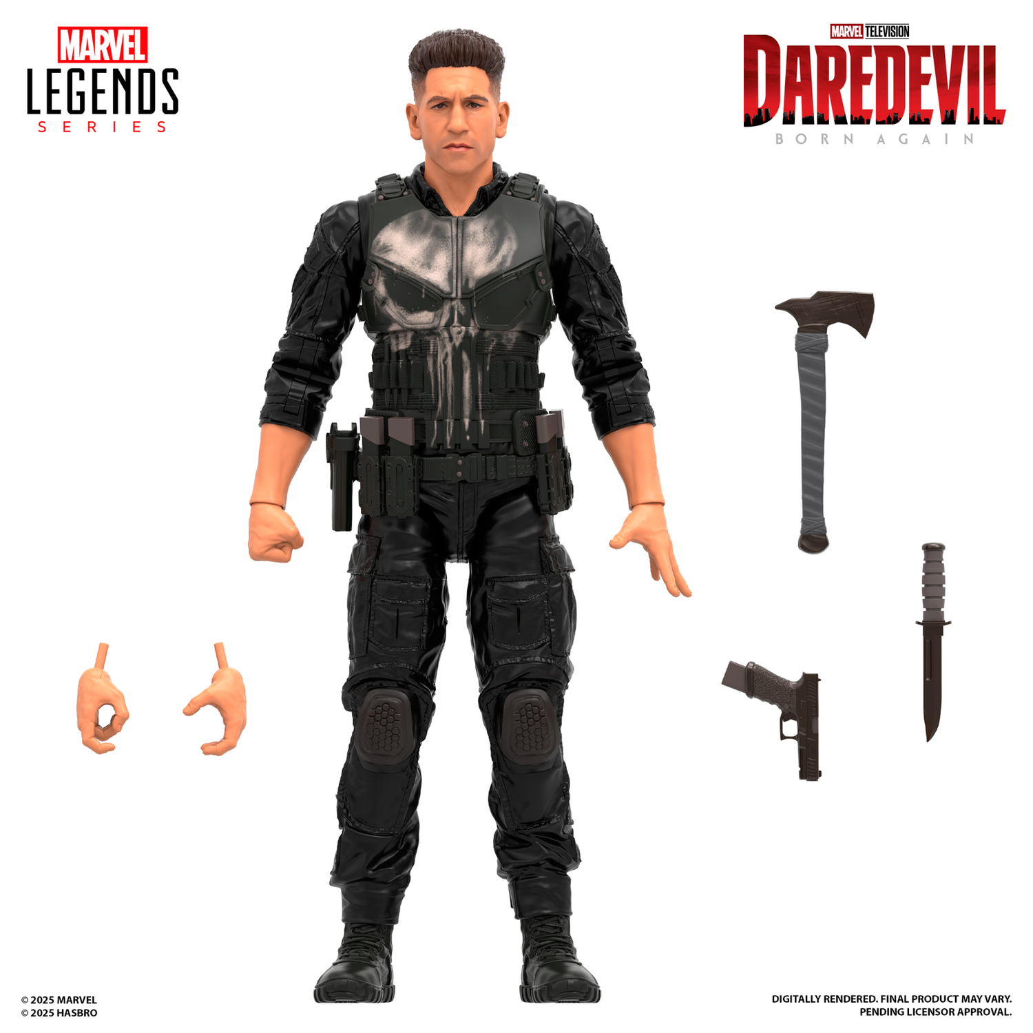 Hasbro Marvel Legends Series Daredevil: Born Again Punisher 6-Inch Action Figure
