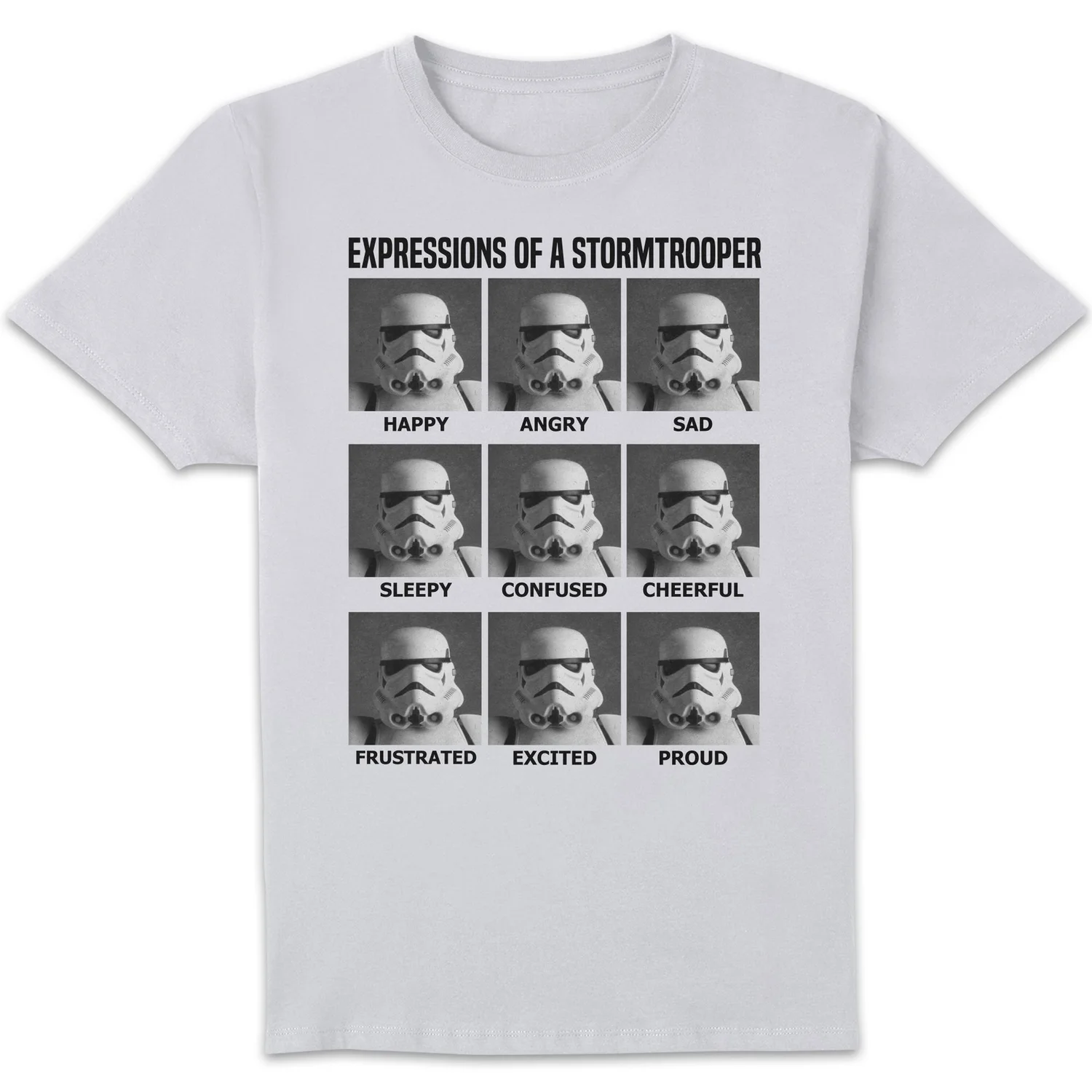 Star Wars Expressions Of Stormtrooper Unisex T-Shirt - White