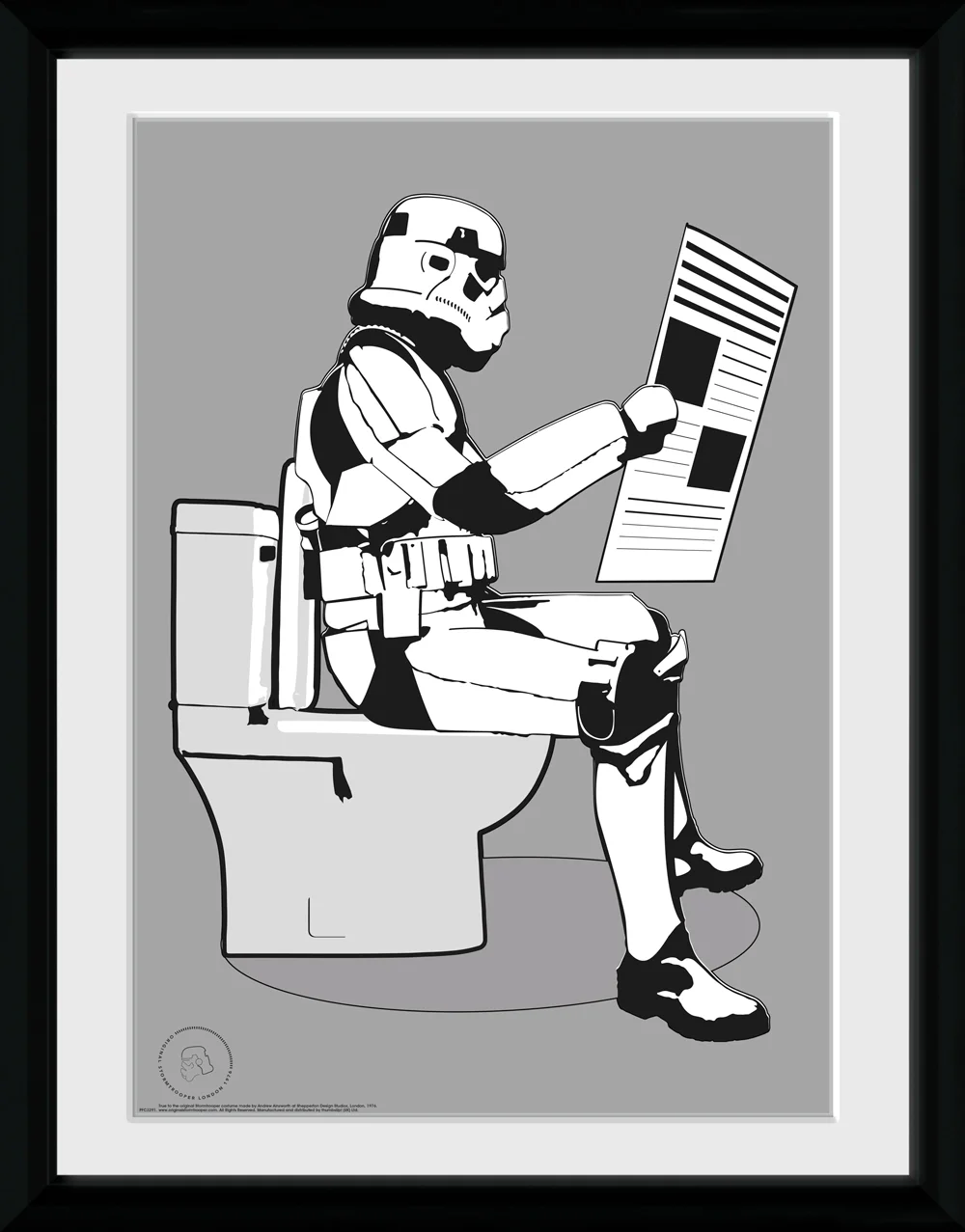 Original Stormtrooper Storm Pooper 30 x 40cm Framed Collector Print