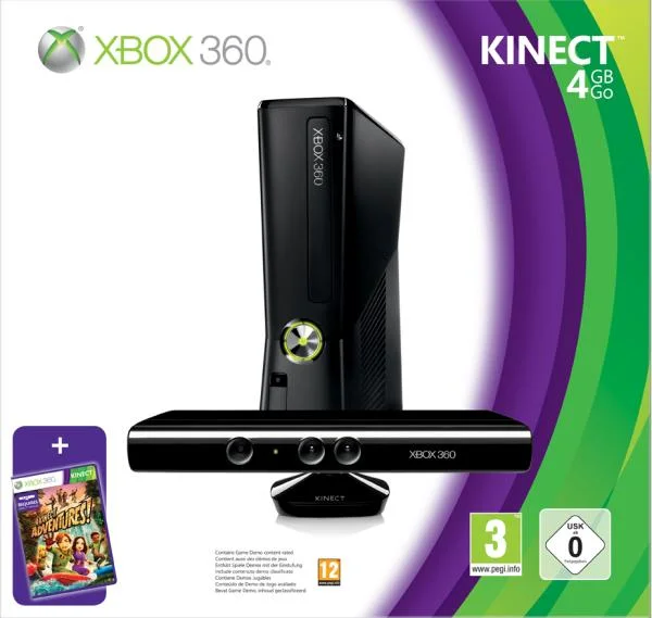 Xbox 360 4GB Console + Kinect Bundle