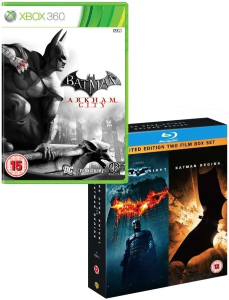 Batman: Arkham City & The Dark Knight / Batman Begins Blu-ray Bundle