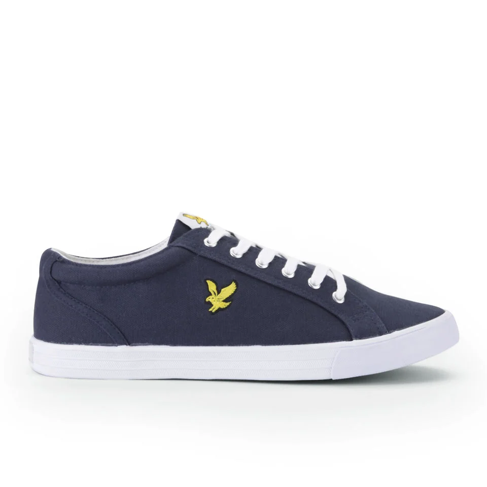 Lyle & Scott Men's Halket Canvas Trainers - Ink Navy