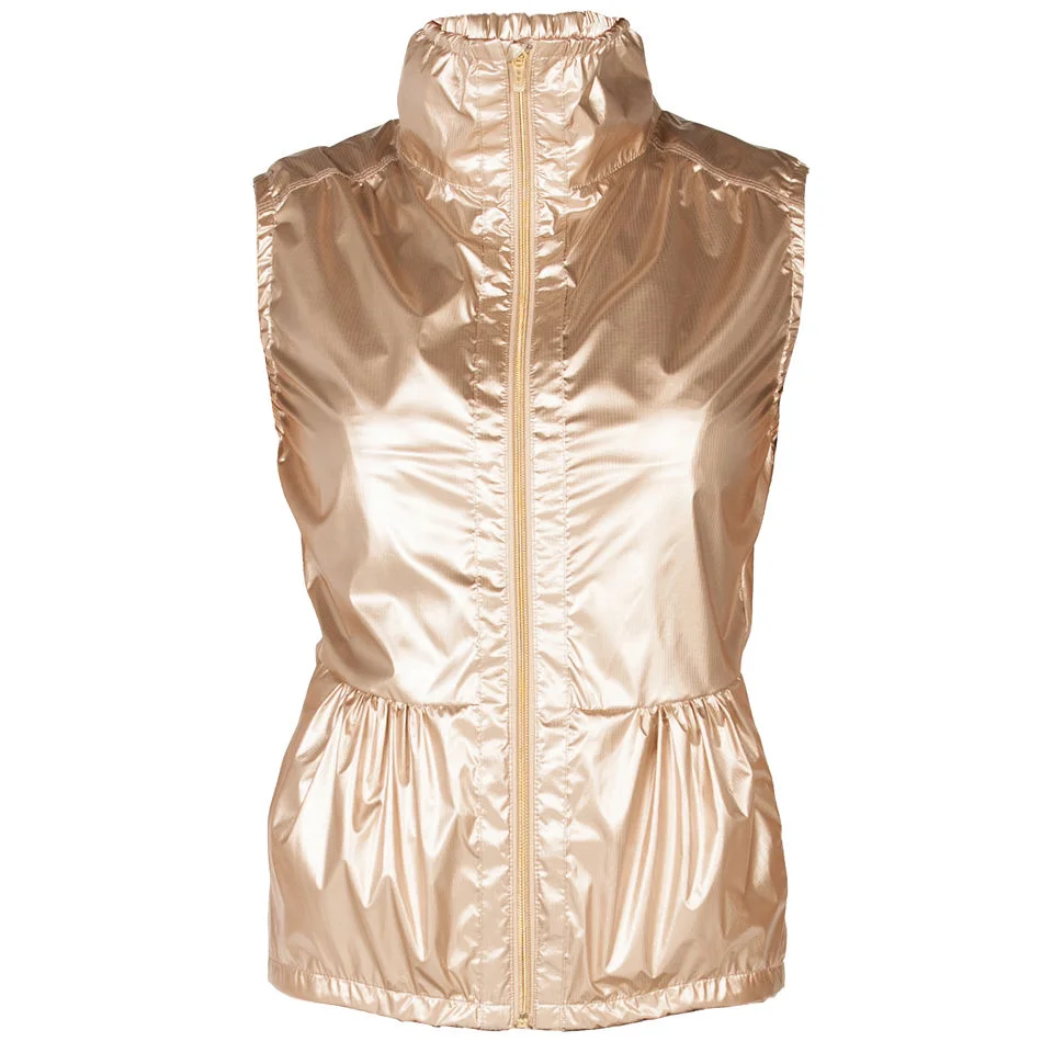 LIJA Women's Run Gilet - Metallic Gold