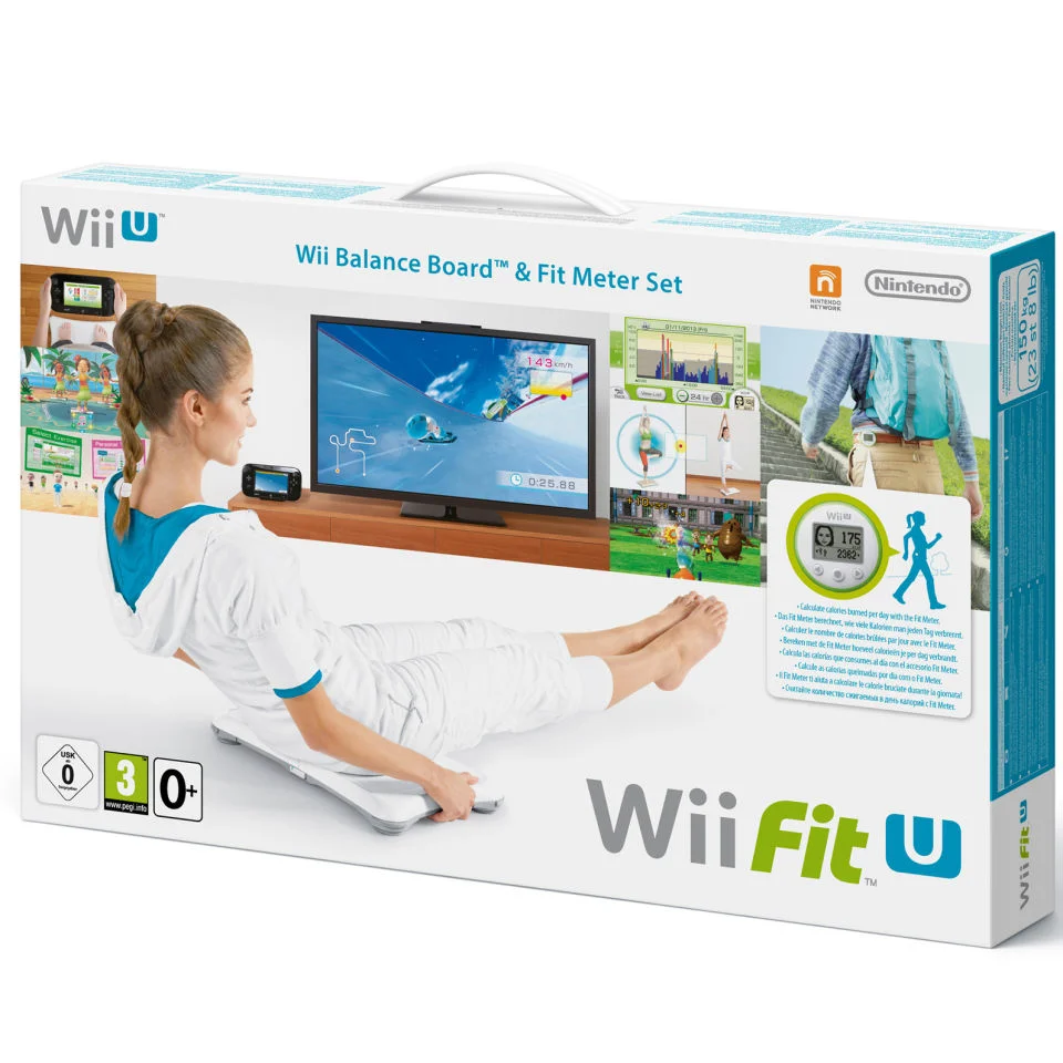 Wii Fit U + Fit Balance Board + Fit Meter (Green)