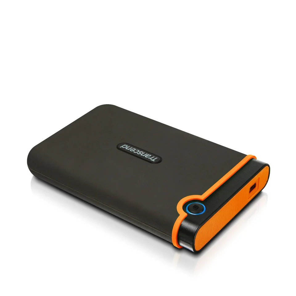 Transcend StoreJet 25M2 500GB External USB 2.0 Hard Drive, Military Grade Shock Resistant - Orange