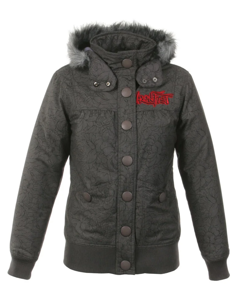 Iron Fist Women's Babushka Flannel Lined Jacket
