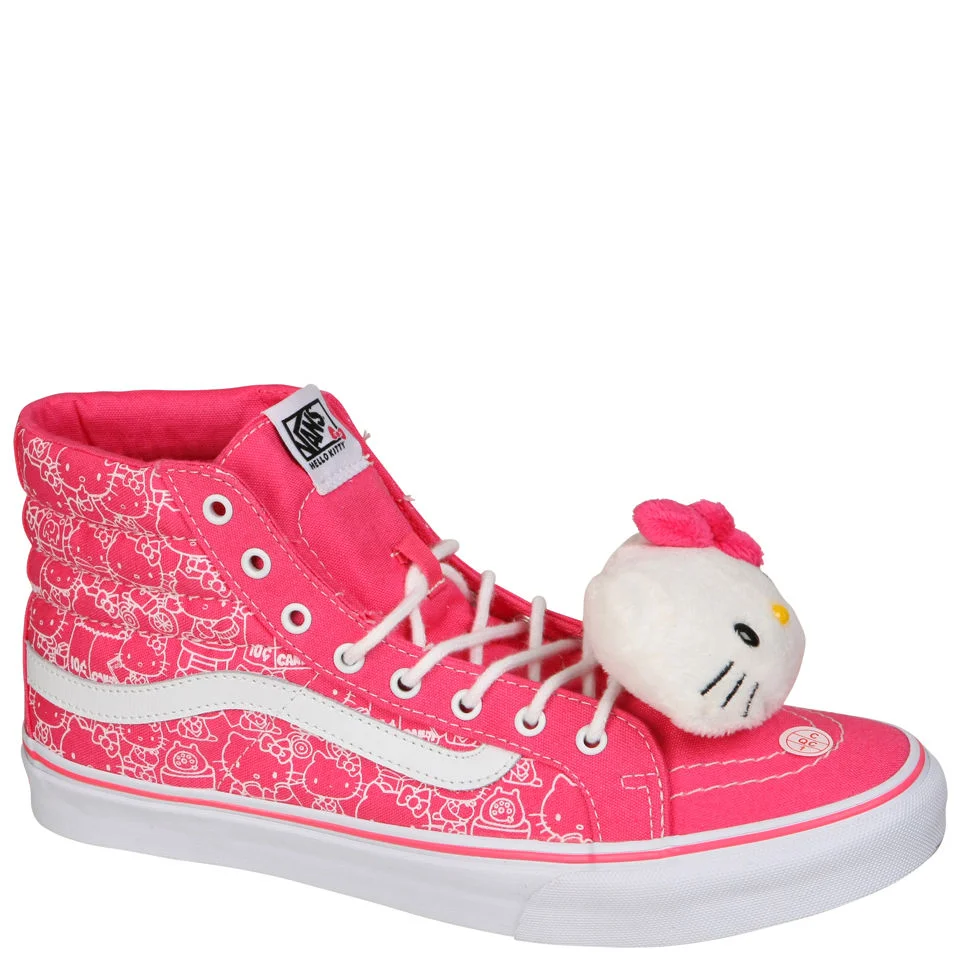 Vans Sk8-Hi Slim Hello Kitty Trainers - Hot Pink/True White
