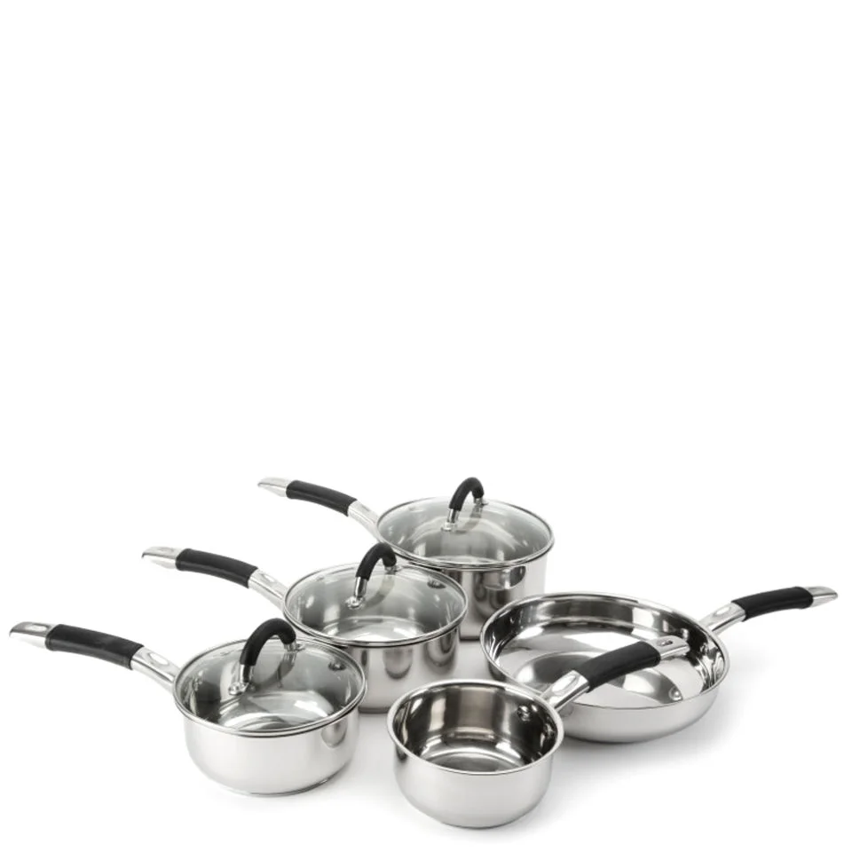 Russell Hobbs Fusion 5 Piece Stainless Steel Pan Set