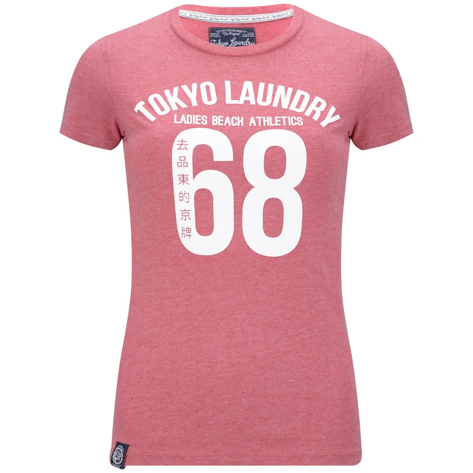 Tokyo Laundry Women's Megan T-Shirt - Lipstick Red Marl
