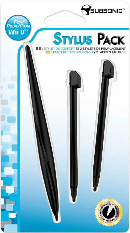 Nintendo Wii-U: Stylus Pack - Black