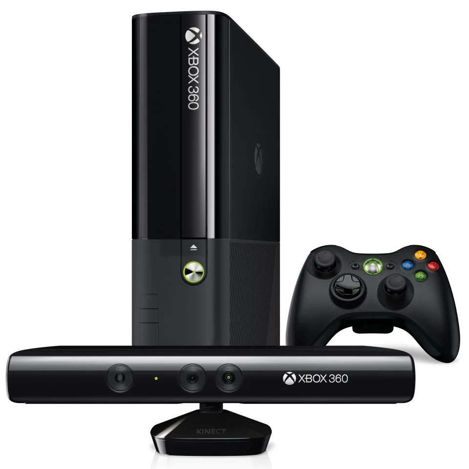 New Xbox 360 Super Slim 4GB With Kinect Matte Black Console