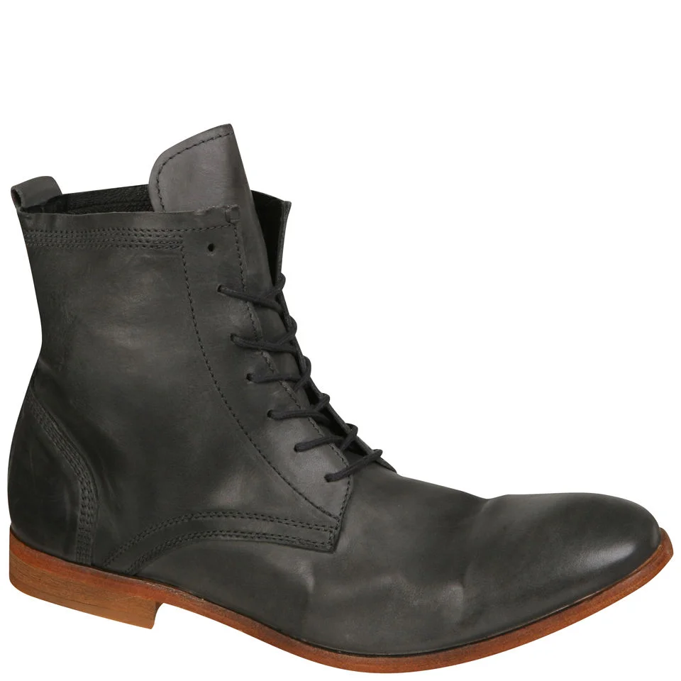 H Shoes by Hudson Men's Swathmore Calf Leather Boots - Grey