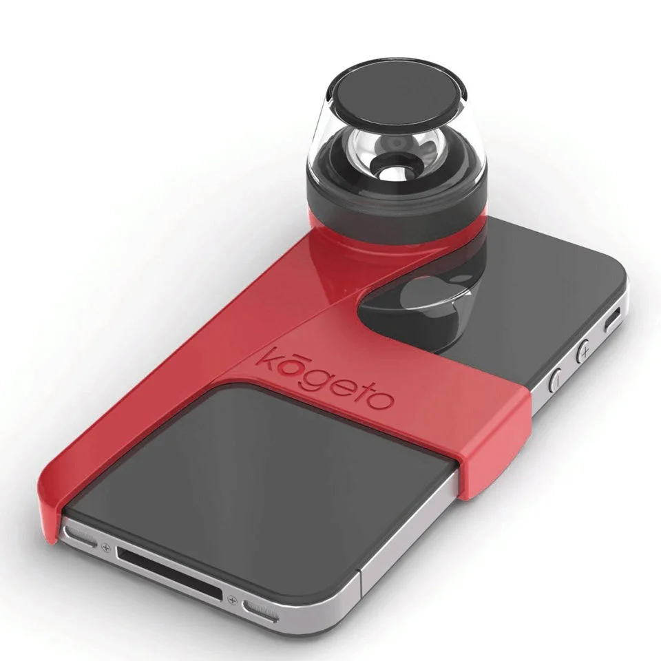 Kogeto Dot 360 Degrees Panoramic Video Camera Lens for iPhone 4 and 4S - Red
