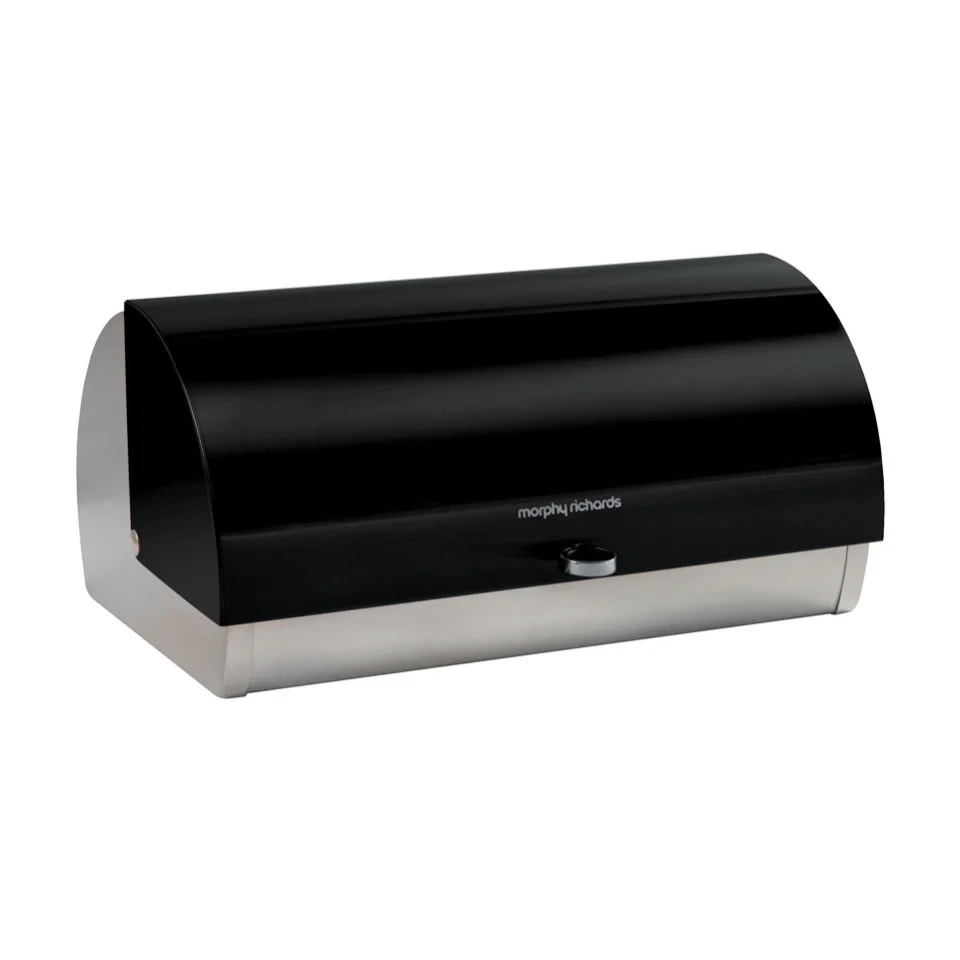 Morphy Richards 46240 Roll Top Bread Bin - Black