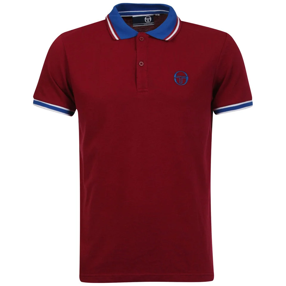 Sergio Tacchini Men's Society Polo-Shirt - Red