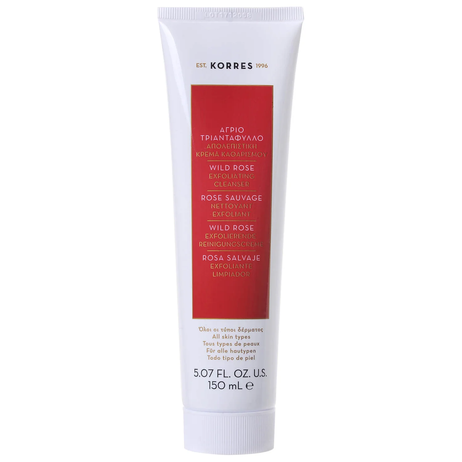 KORRES Natural Wild Rose Brightening Exfoliating Cleanser 150 ml