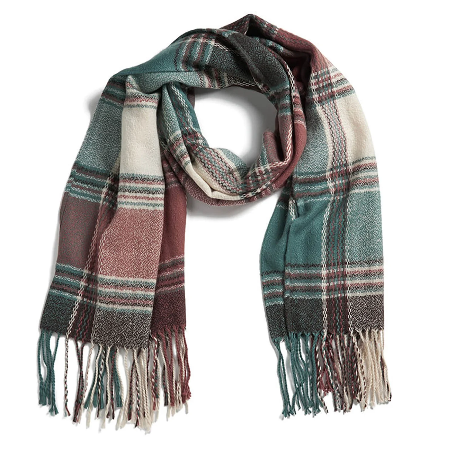 Impulse Women's Check Scarf - Light Blue