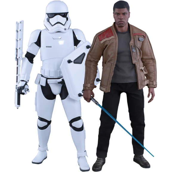 Hot Toys Star Wars 1:6 Finn and First Order Riot Control Stormtrooper Set