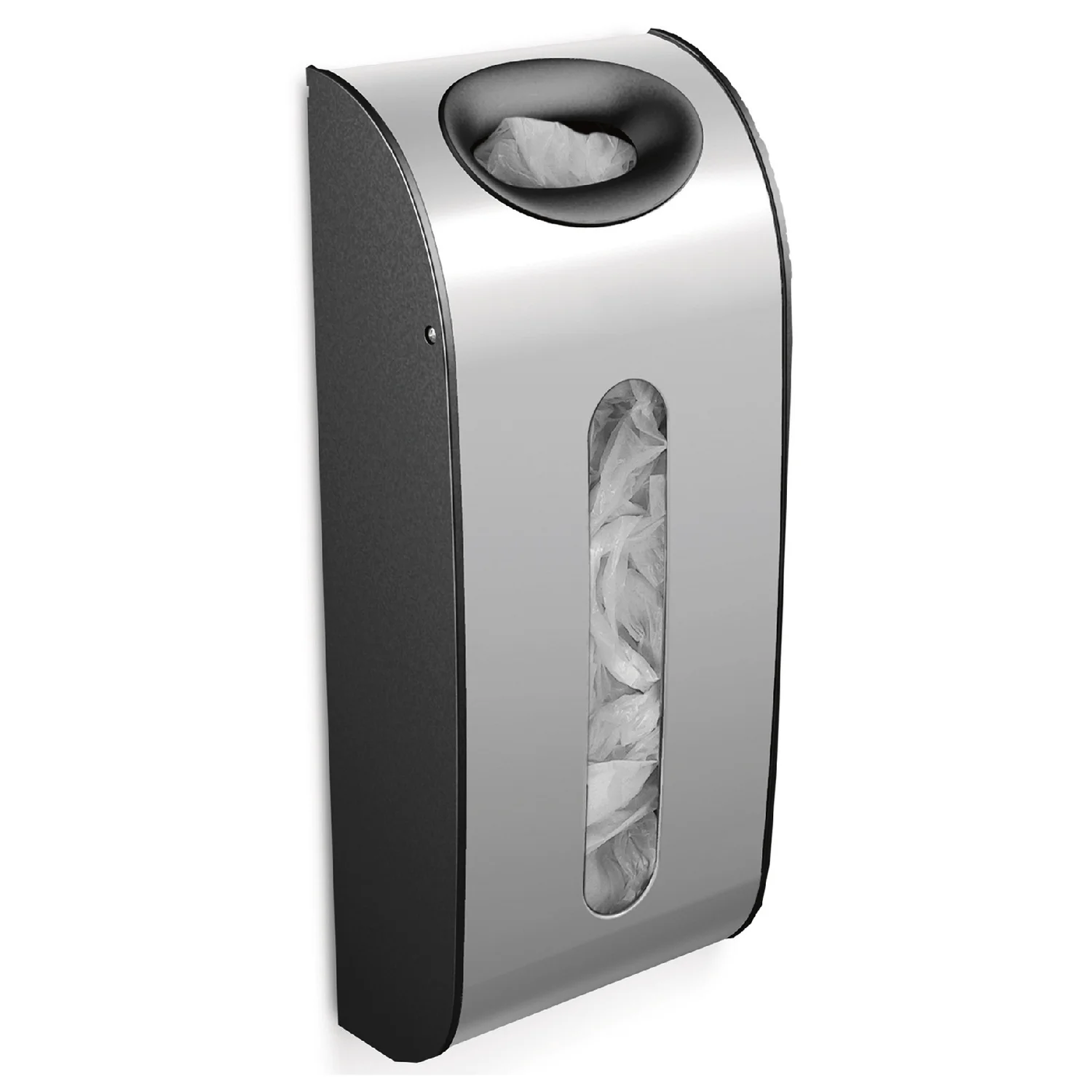 simplehuman Wall Mount Brushed Steel Carrier Bag Dispenser