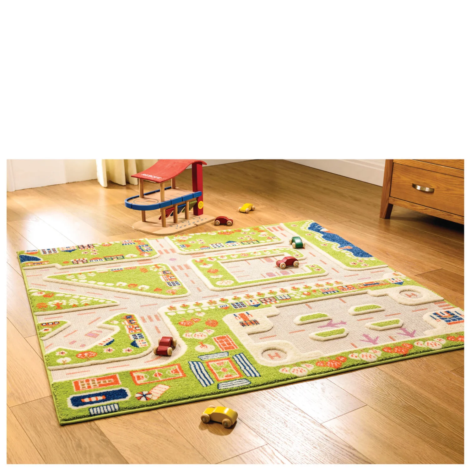 Flair Road Maps Rug - Little Village Multi (133X133)