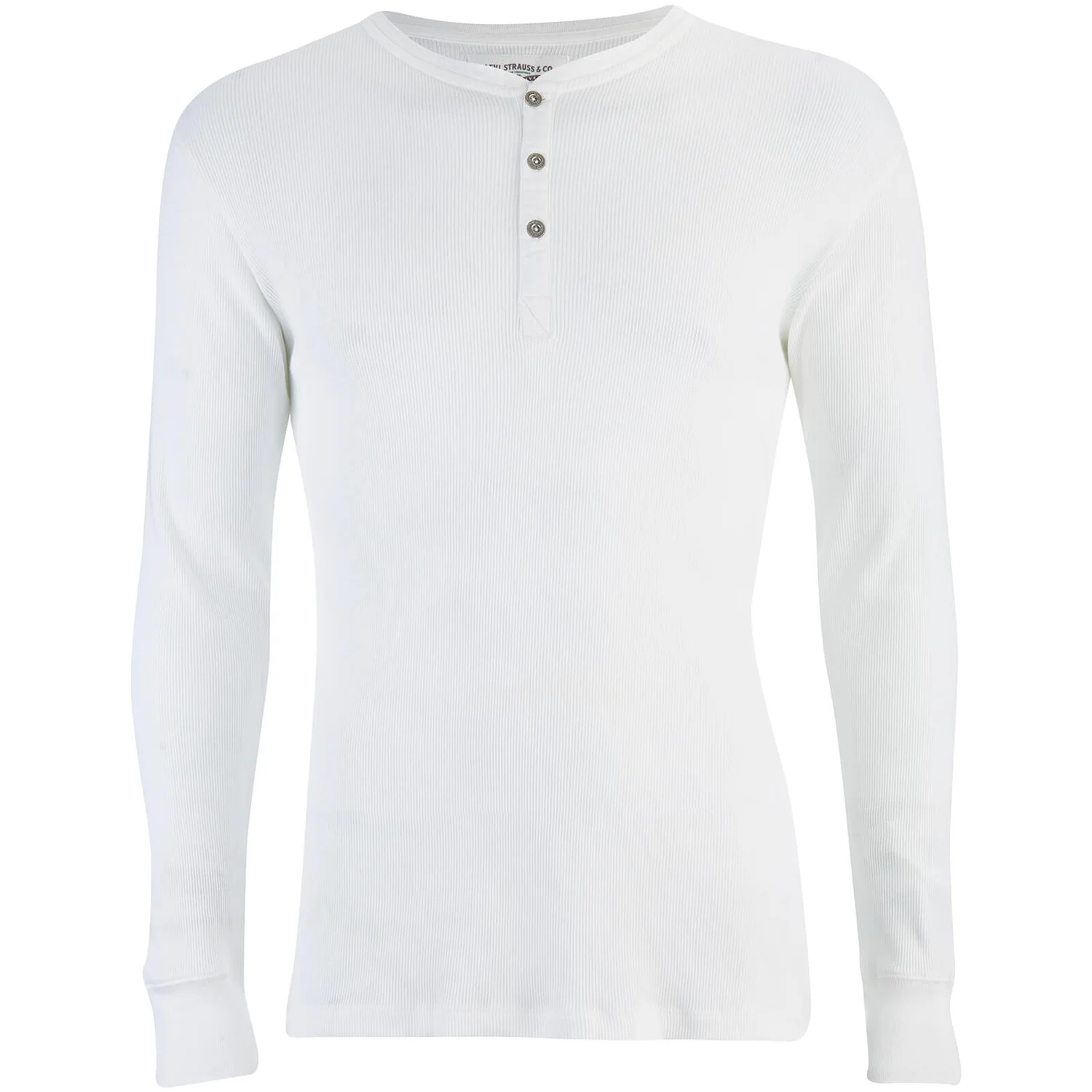 Levi's Men's Long Sleeve Grandad Top - White