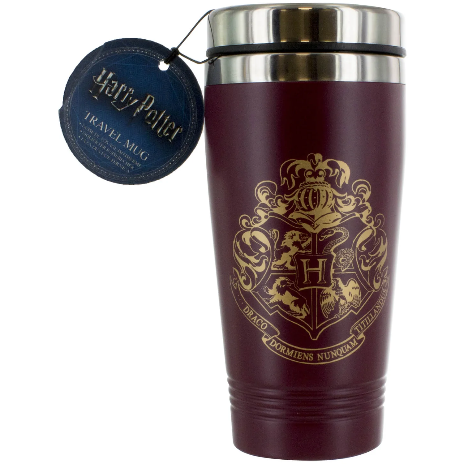 Harry Potter Hogwarts Travel Mug - Burgundy