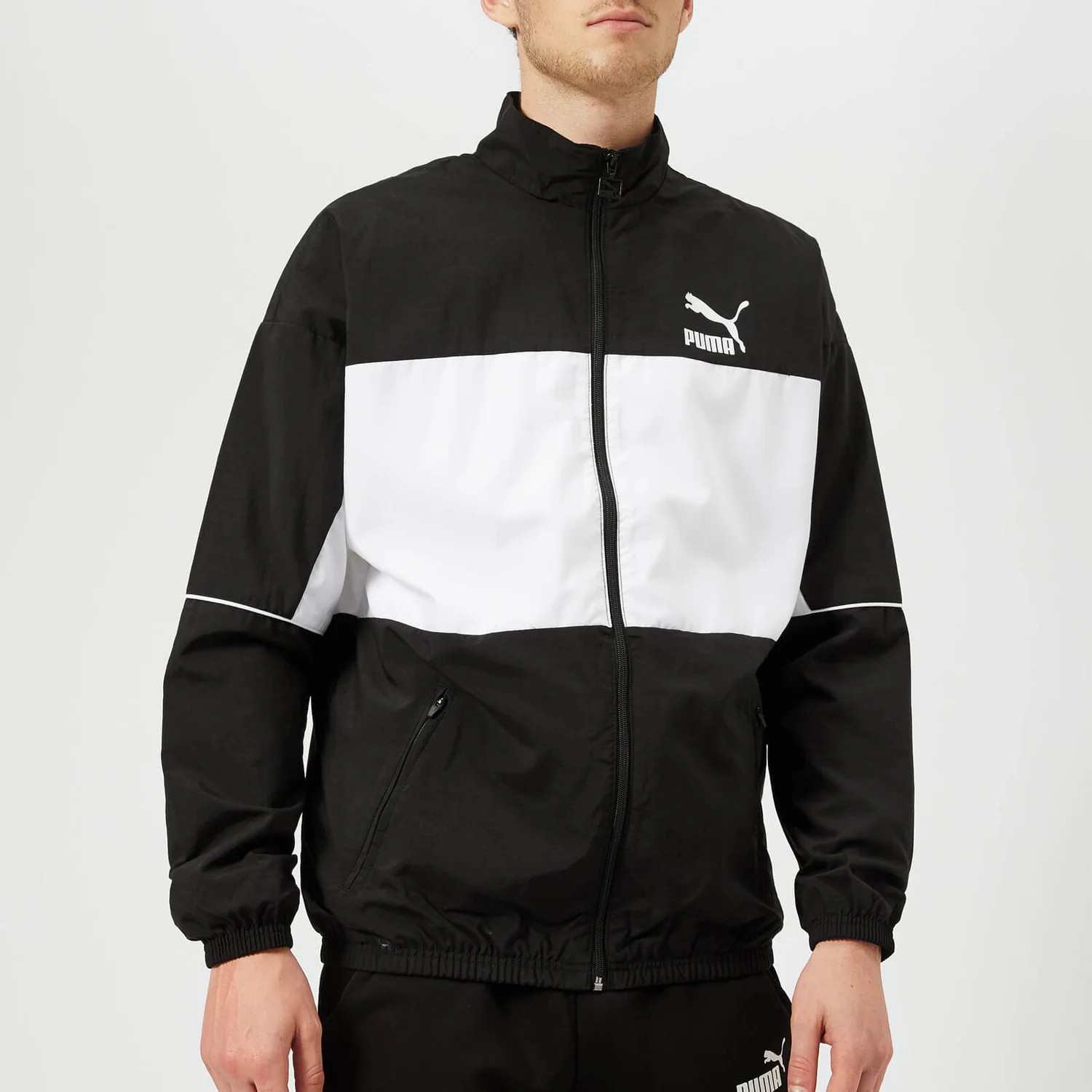 Puma Men's Retro Woven Track Jacket - Puma Black