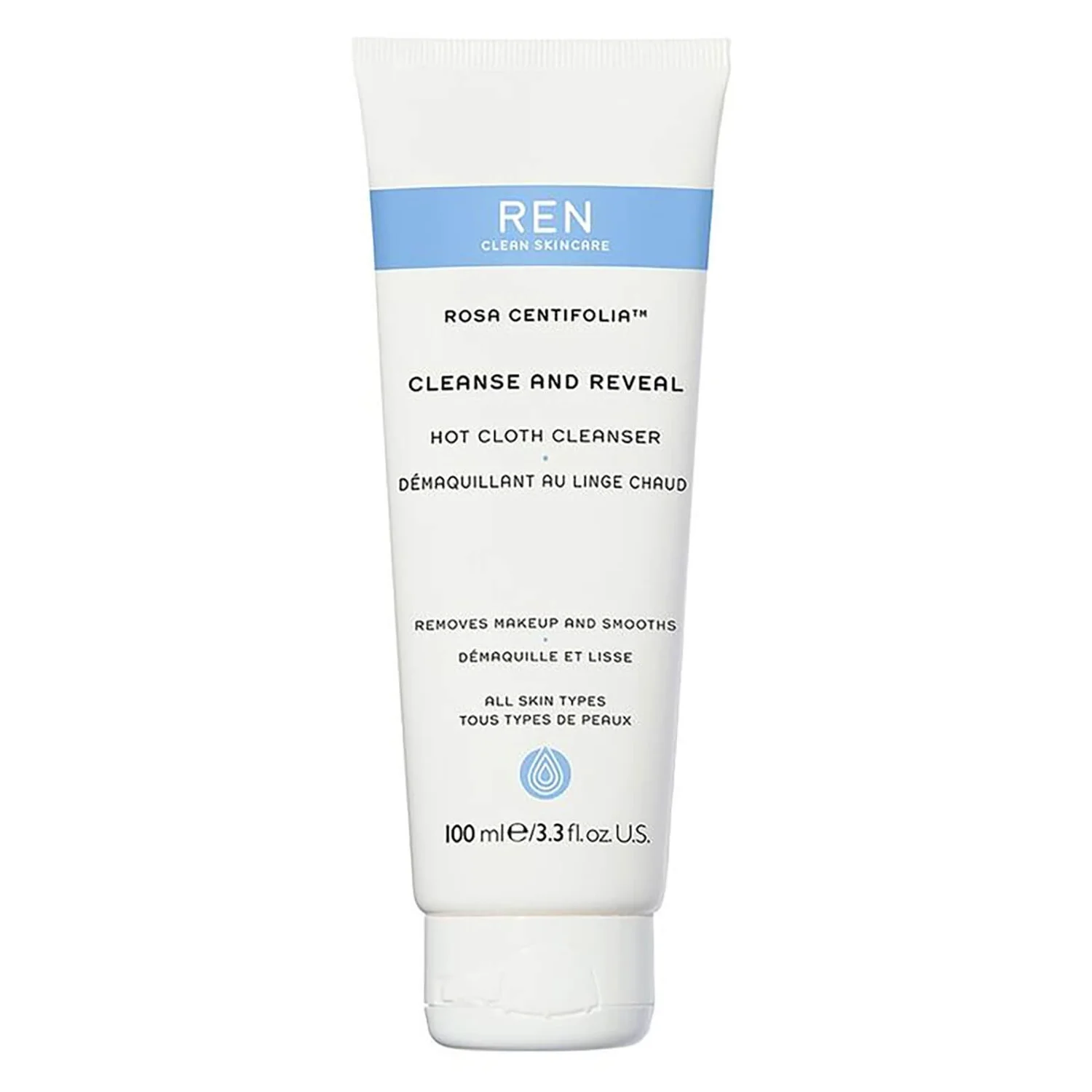 REN Clean Skincare Rosa Centifolia Cleanse and Reveal Hot Cloth Cleanser 100 ml