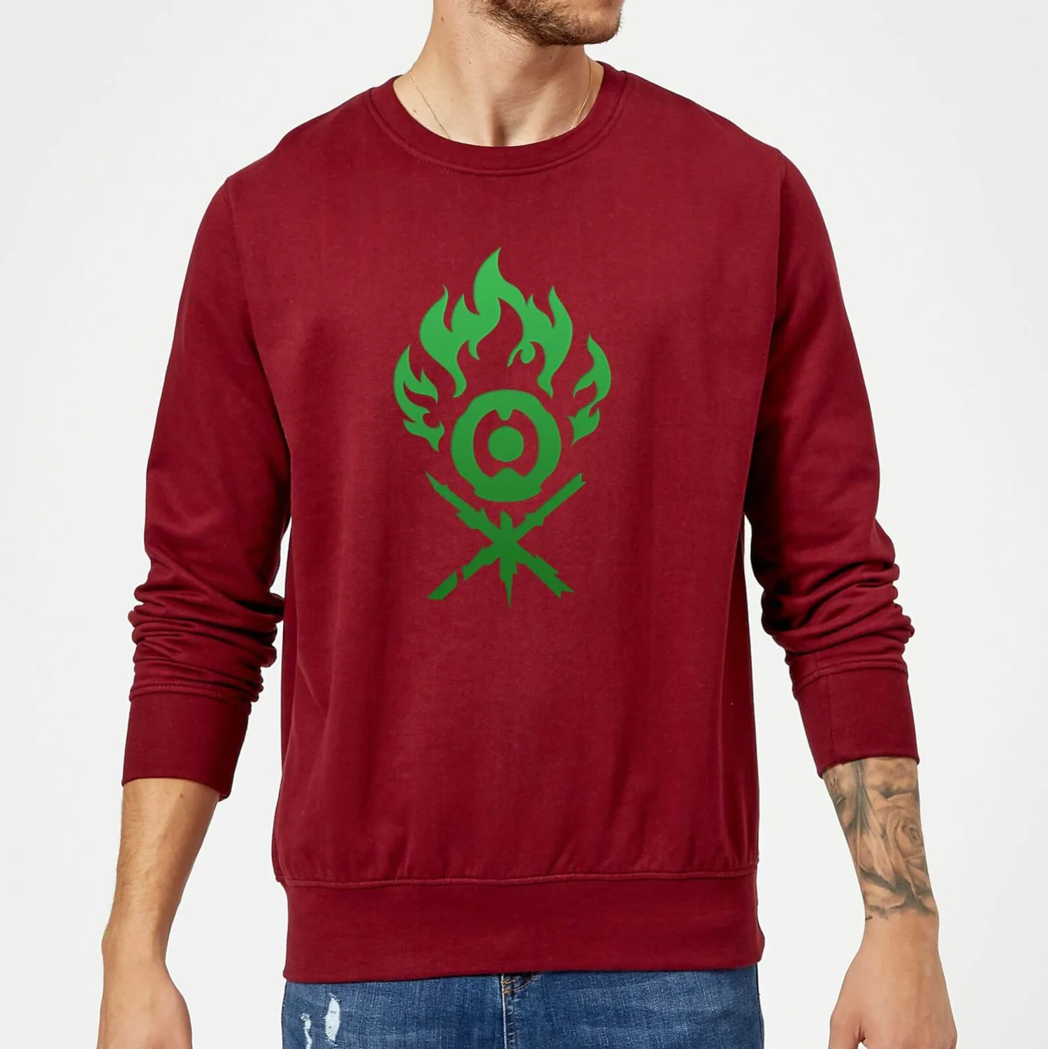 Magic The Gathering Gruul Symbol Sweatshirt - Burgundy