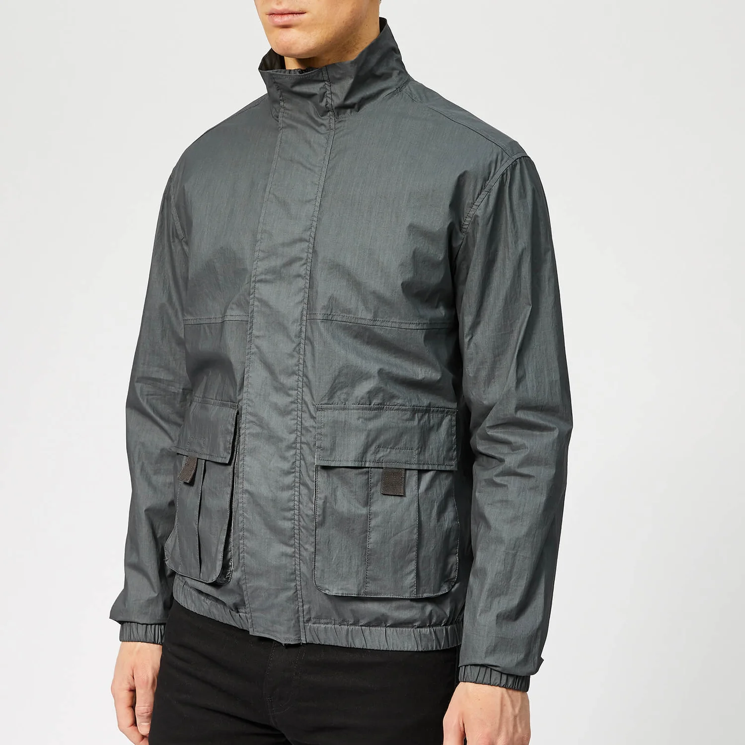 Woolrich Men's Papery Popeline Track Jacket - Asphalt