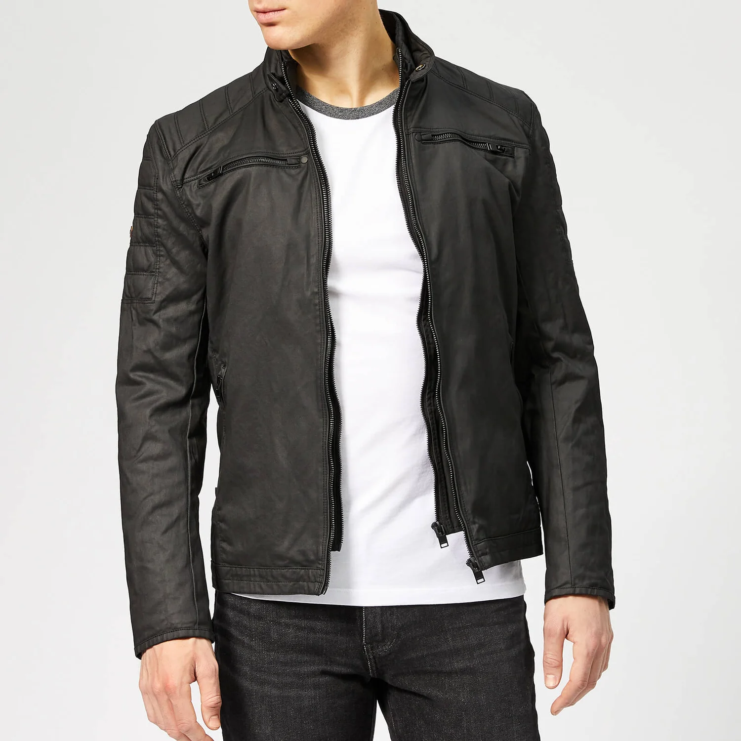 Superdry Men's Carbon Biker Jacket - Black