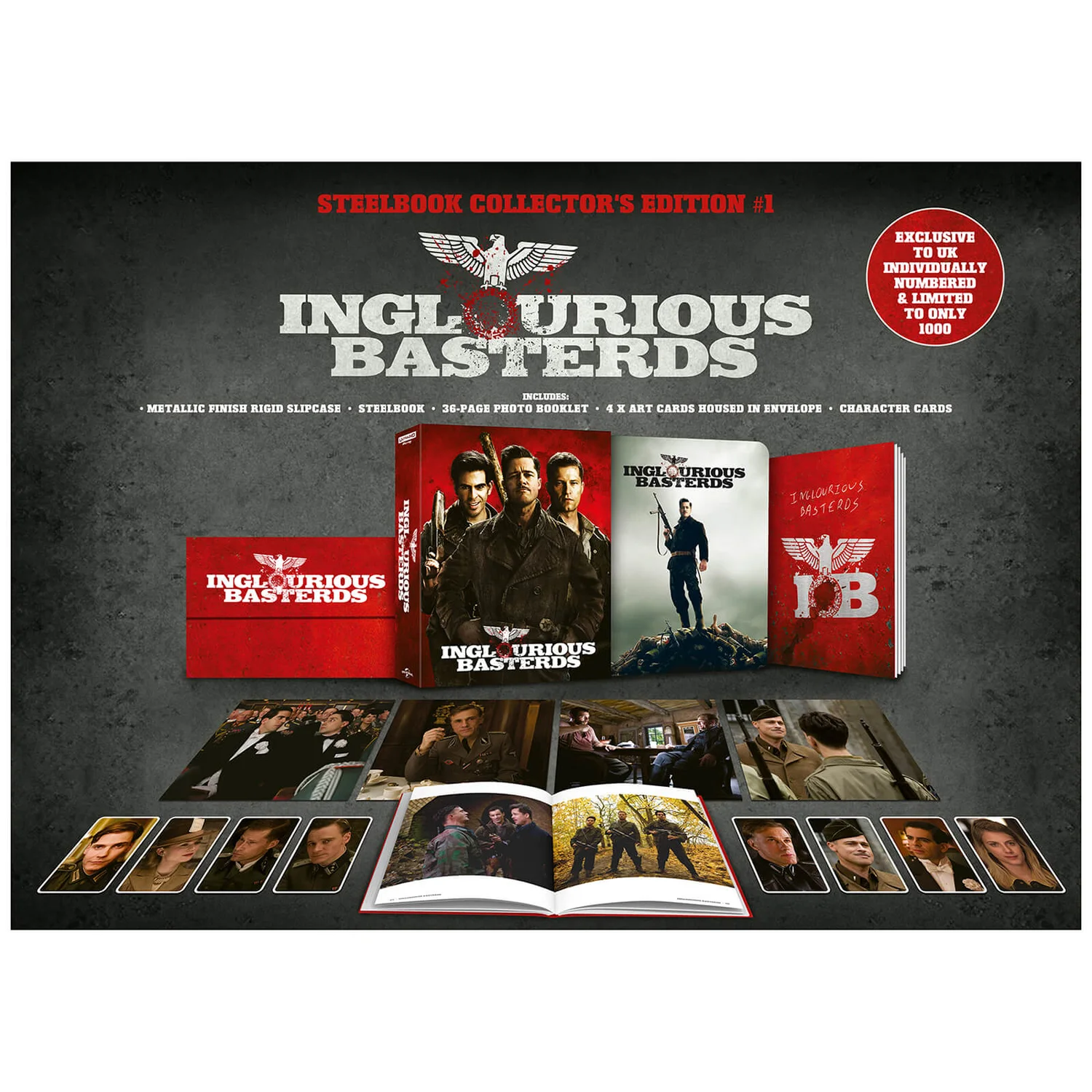 Inglourious Basterds (4K UHD/2D Collector's Edition Steelbook) (Zavvi