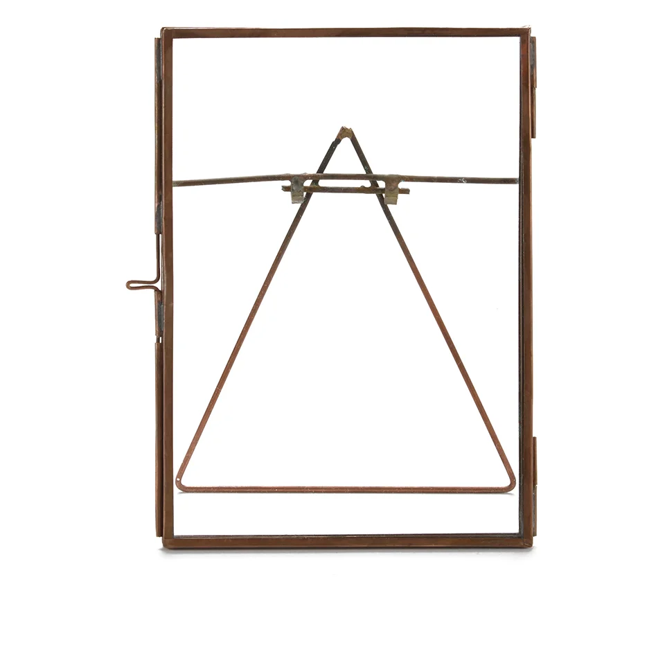 Nkuku Danta Glass Frame - Antique Copper - Portrait 5" x 7" (13 x 18cm)