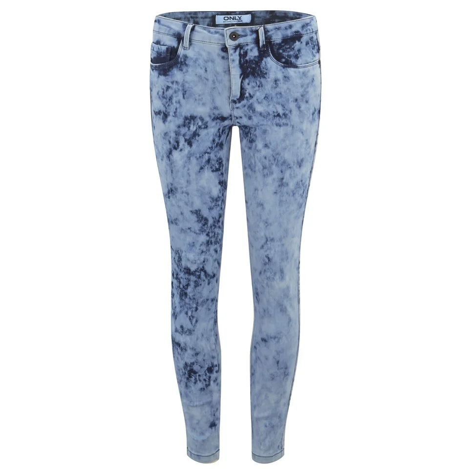 ONLY Women's Royal Acid Wash Skinny Jeans - Denim