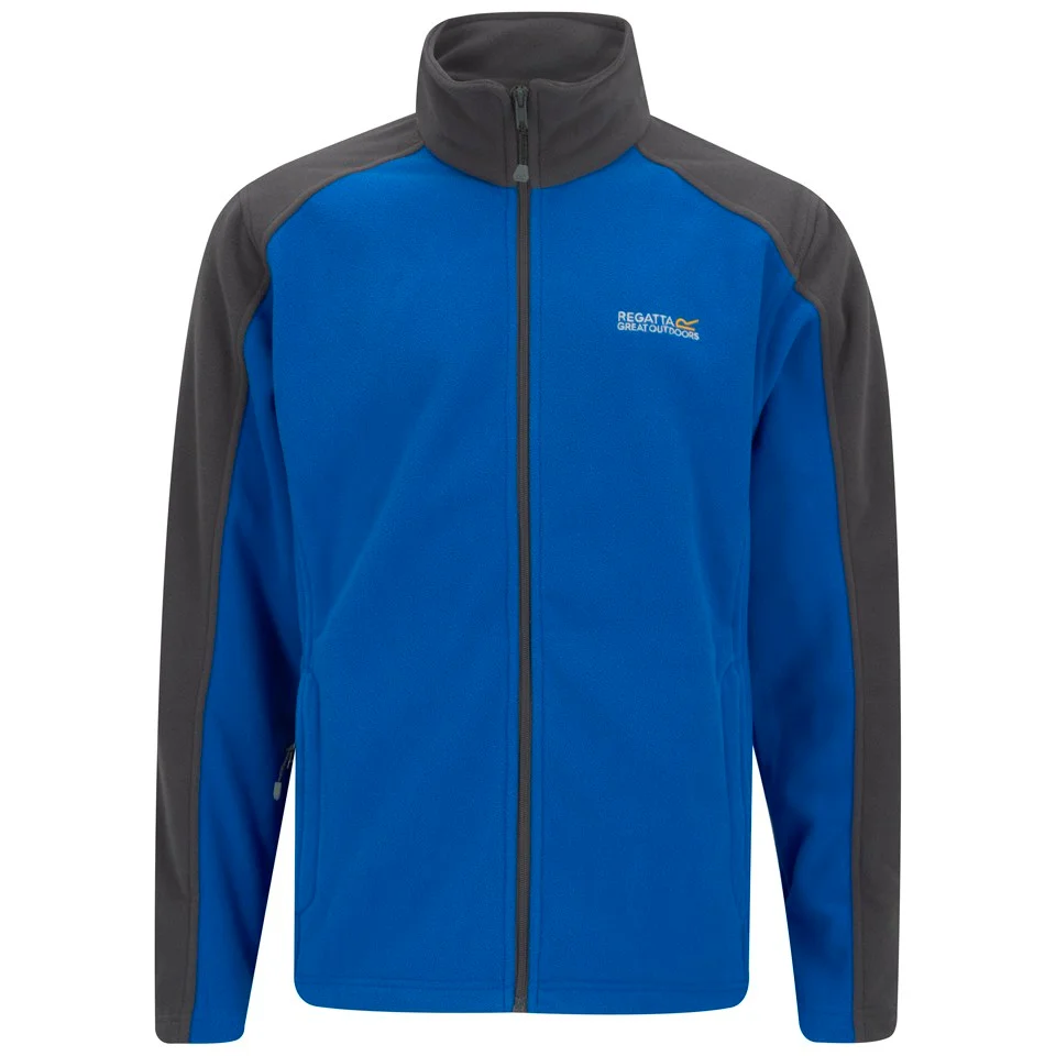 Regatta Men's Hedman II Full Zip 280 Series Anti Pill Fleece Top - Oxford Blue/Iron