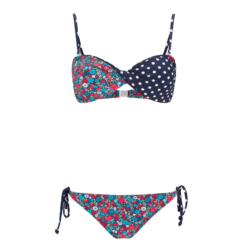 Animal Women's Peggia Twist Front Bikini - Peacoat