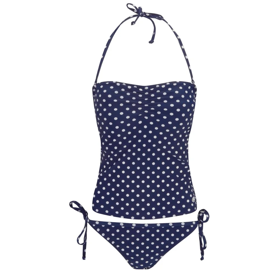 Animal Women's Pennie-May Halterneck Polka Dot Tankini - Peacoat