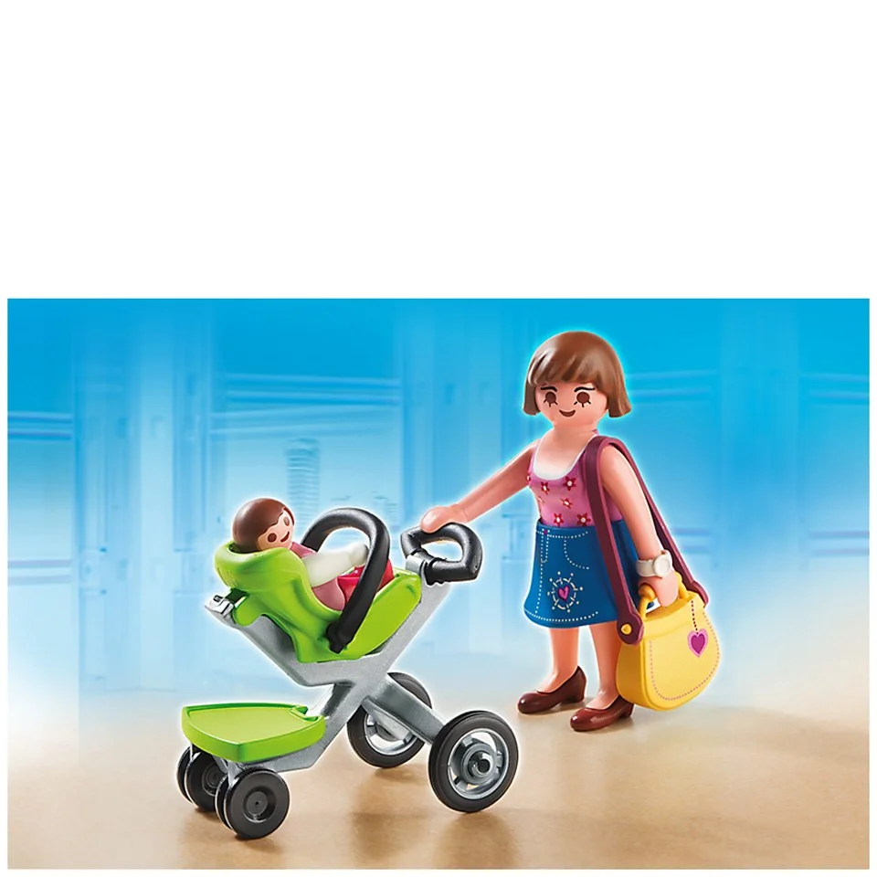 Playmobil Shopping Centre Mother with Infant Stroller (5491)