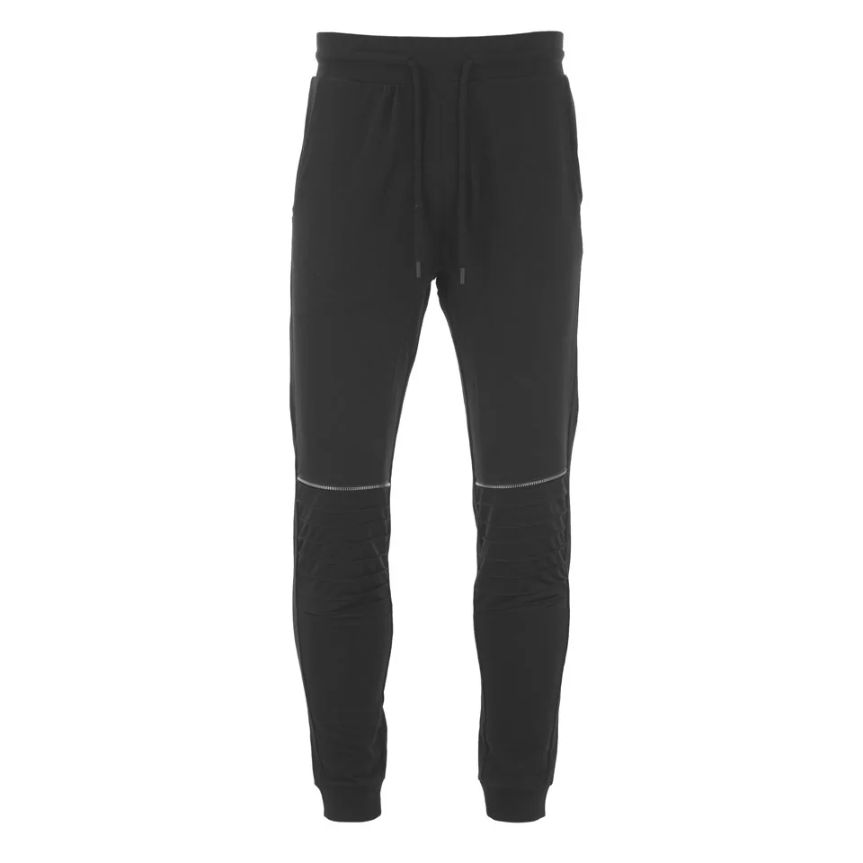 Eclipse Men's Gotham Fold Panel Skinny Sweatpants - Black