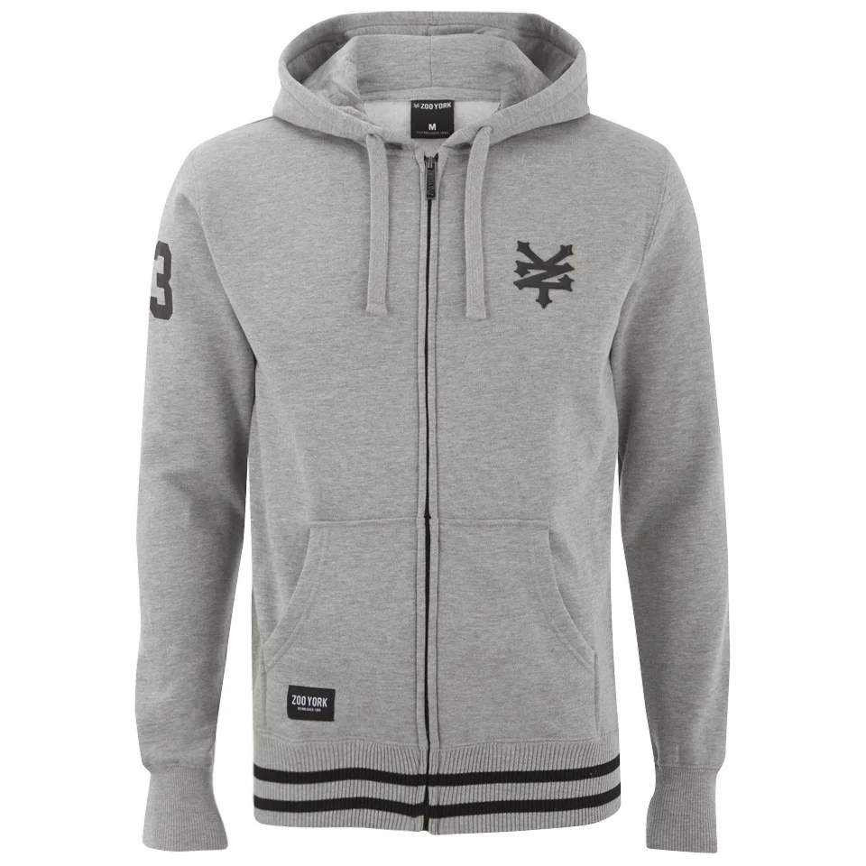 Zoo York Men's Chadder Zip Through Hoody - Ath Grey