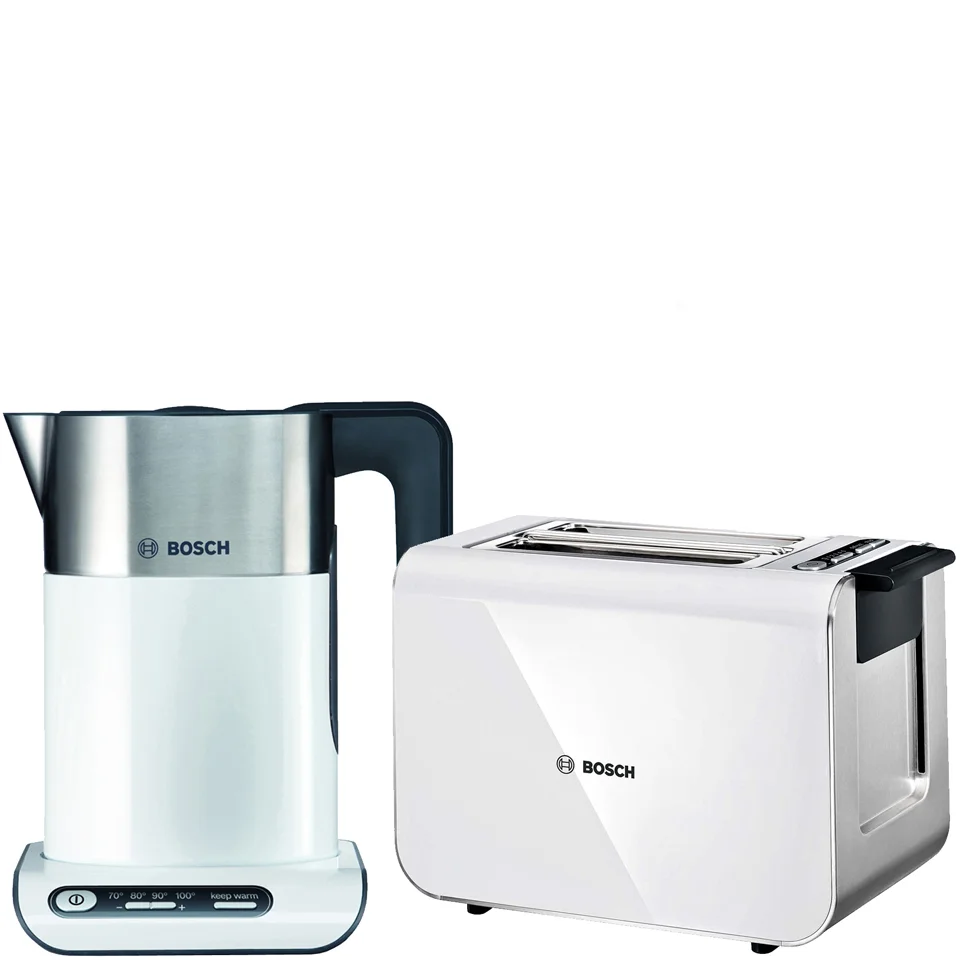Bosch Styline Collection Kettle and Toaster Bundle - White