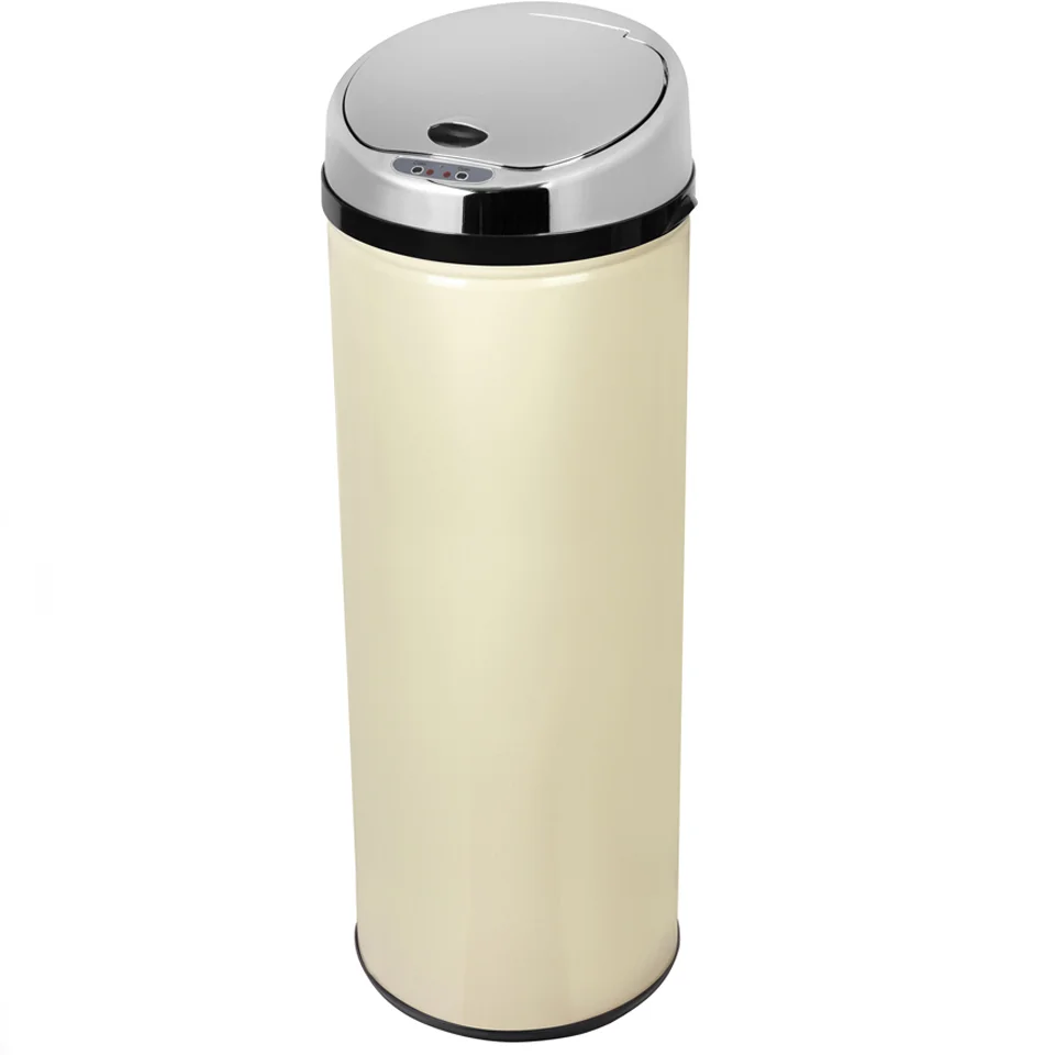 Morphy Richards 971523/MO Round Sensor Bin - Cream - 50L