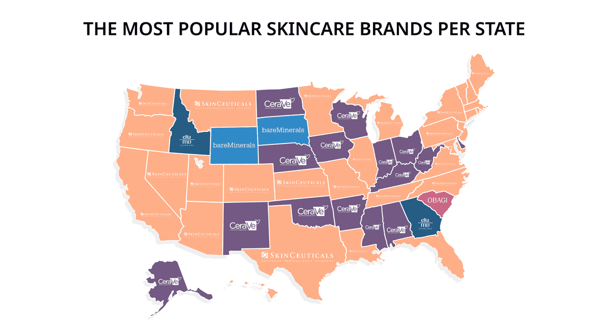 The USA’s Favorite Skincare Brands