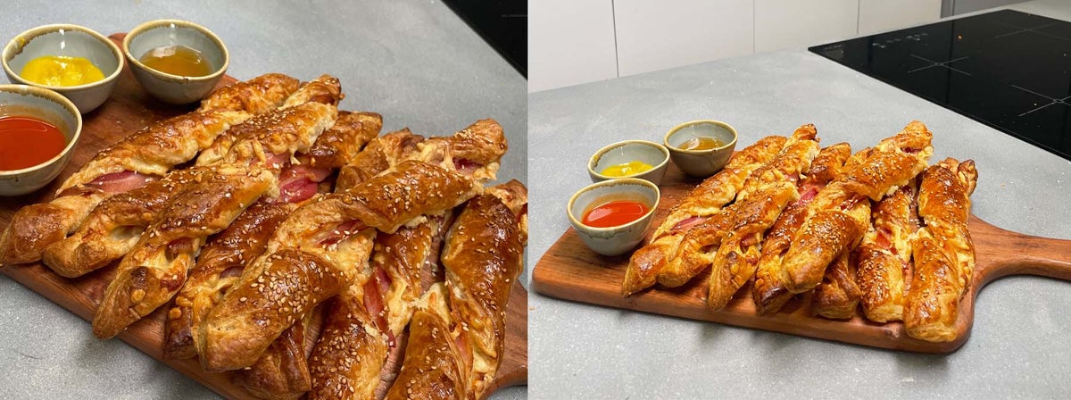 Egyszerű, makróbarát sajtos sonkás tekercs recept