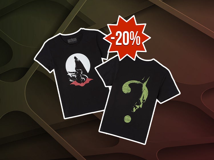 20% DI SCONTO SULL'ABBIGLIAMENTO DI BATMAN